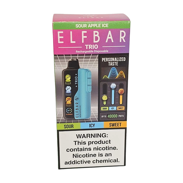 Pod Descartavel Elfbar Trio - Sour Apple Ice