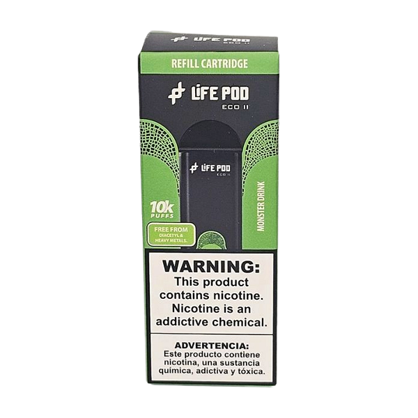 Refil Life Pod Eco II 10.000 Puff - Monster Drink