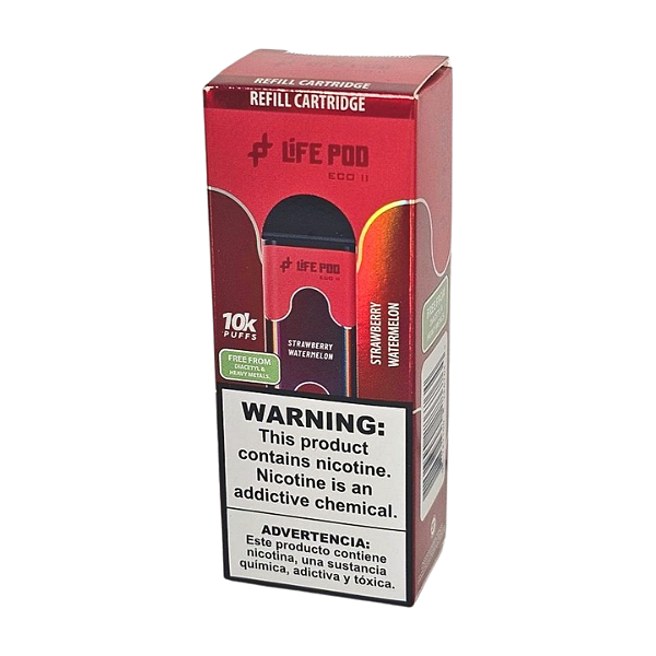 Refil Life Pod Eco II 10.000 Puff - Strawberry Watermelon