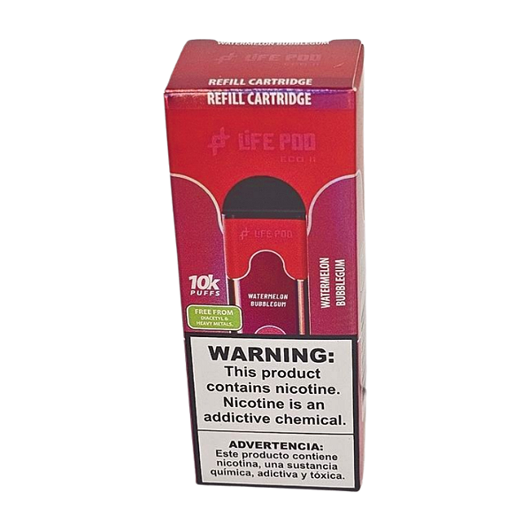 Refil Life Pod Eco II 10.000 Puff - Watermelon Bubblegum