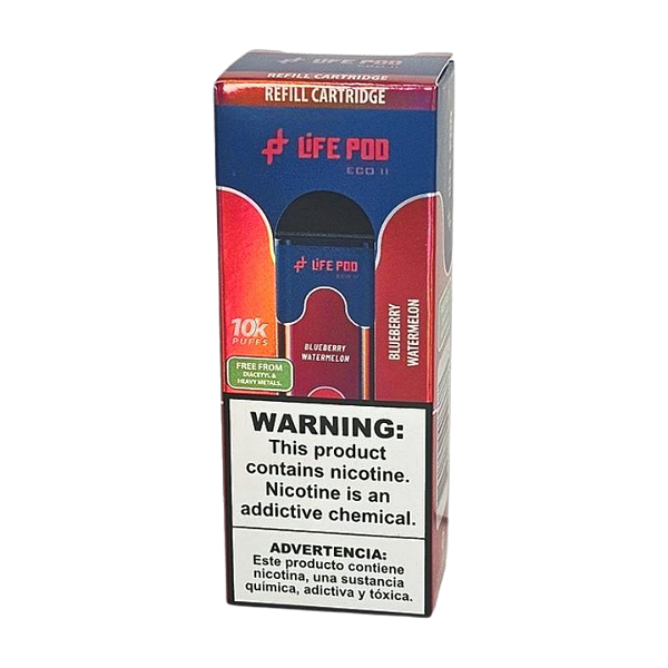 Refil Life Pod Eco II 10.000 Puff - Blueberry Watermelon