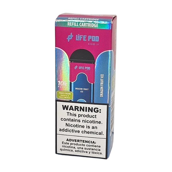 Refil Life Pod Eco II 10.000 Puff - Dragon Fruit Ice