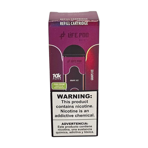 Refil Life Pod Eco II 10.000 Puff - Grape Ice