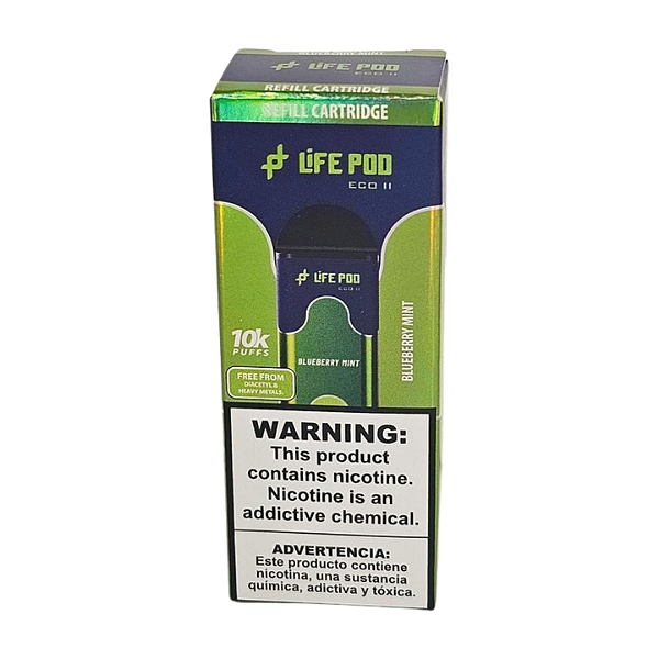 Refil Life Pod Eco II 10.000 Puff - Blueberry Mint