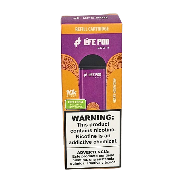 Refil Life Pod Eco II 10.000 Puff - Grape Honeydew