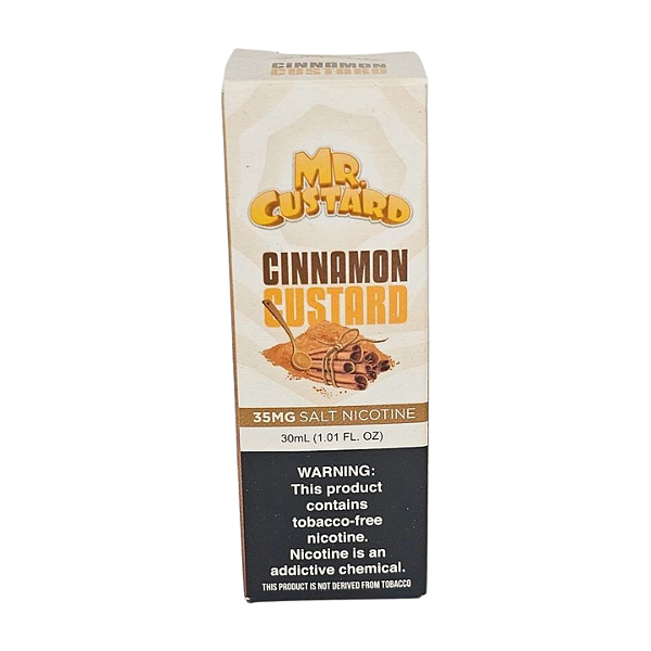 Líquido Nicsalt Mr. Custard Cinnamon - 35mg