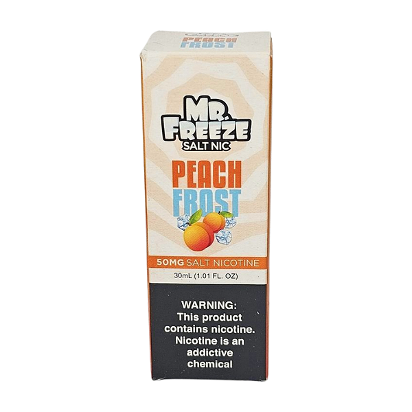 Líquido Nicsalt Mr. Freeze Salt Nic- Peach Frost 50mg - 30ml