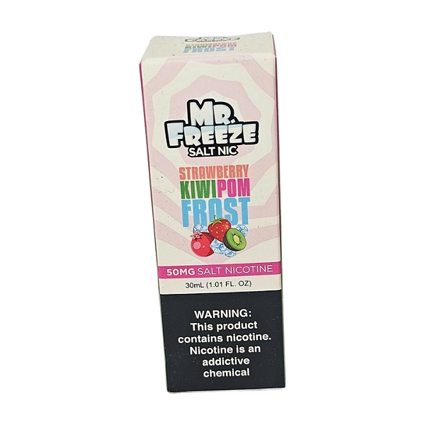 Líquido Nicsalt Mr. Freeze Salt Nic- Strawberry Kiwi Pom Frost 50mg - 30ml