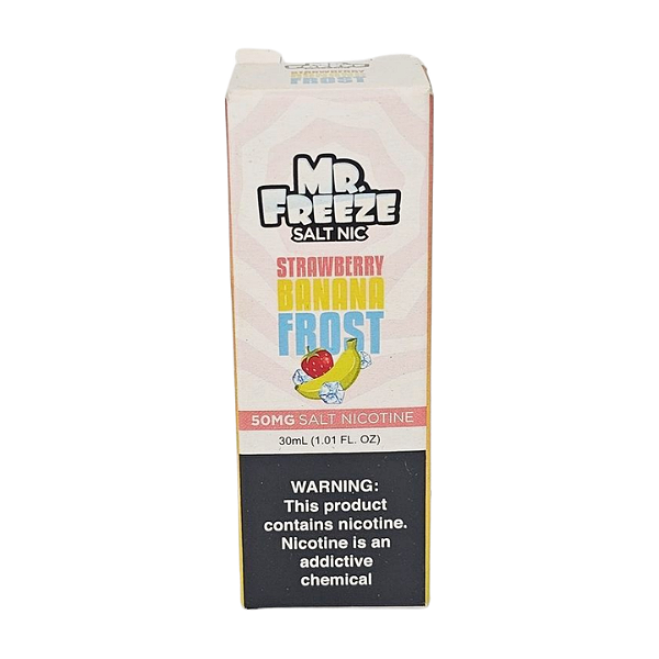 Líquido Nicsalt Mr. Freeze Salt Nic- Strawberry Banana Frost 50mg - 30ml