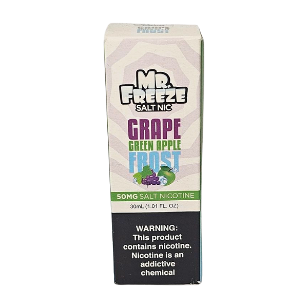 Líquido Nicsalt Mr. Freeze Salt Nic- Grape Green Apple Frost 50mg - 30ml