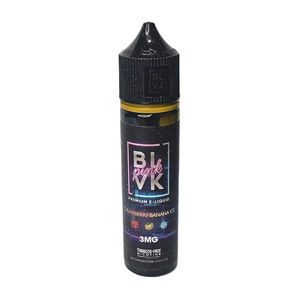 Líquido Juice BLVK Pink 60ml 3mg - Strawberry Banana Ice