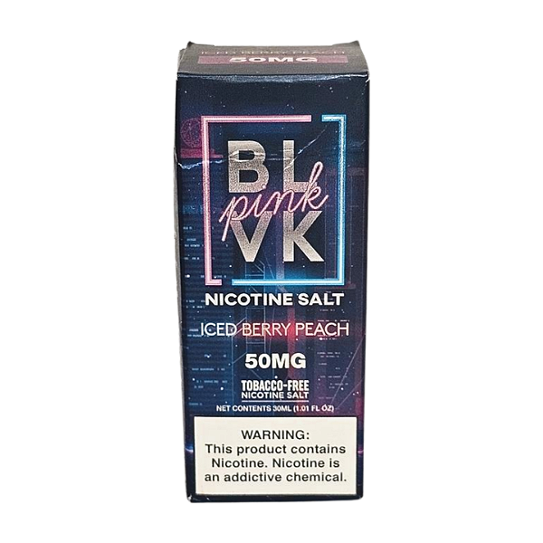 Líquido Juice Nicsalt BLVK Pink Pod - Iced Berry Peach 50mg - 30ml