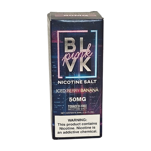 Líquido Juice Nicsalt BLVK Pink Pod - Iced Berry Banana 50mg - 30ml