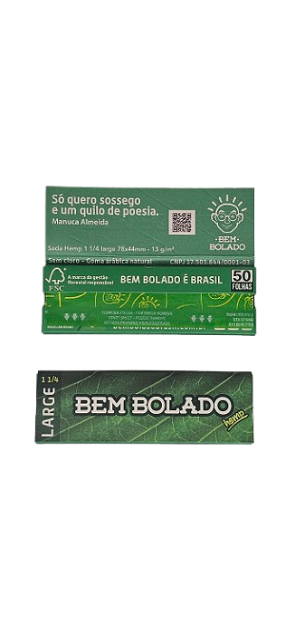 Seda Bem Bolado Hemp Large 1 1/4 Size