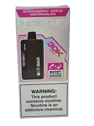 Pod Descartavel Nikbar 30.000 puff - Strawberry Apple Watermelon