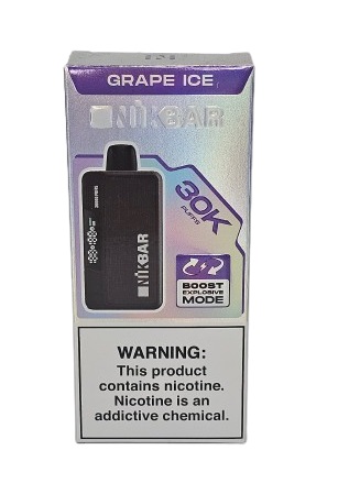 Pod Descartavel Nikbar 30.000 puff - Grape Ice