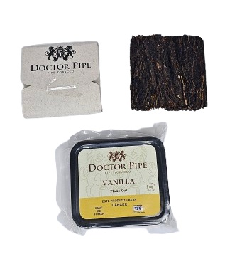 Tabaco Para Cachimbo Doctor Pipe FLAKE CUT - Vanilla 50g