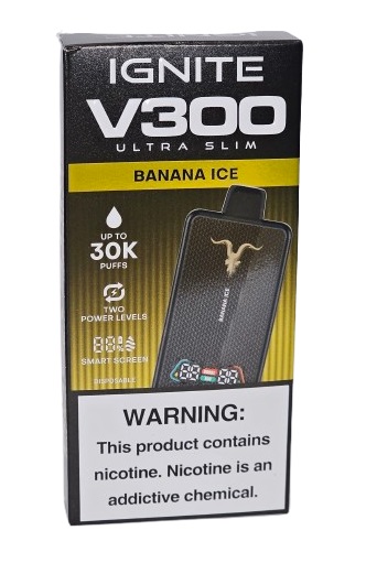 Pod Descartavel Ignite V300 Ultra Slim - Banana Ice