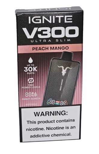 Pod Descartavel Ignite V300 Ultra Slim - Peach Mango
