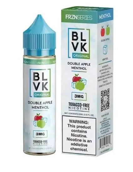 Líquido Juice BLVK Original 60ml 3mg - Double Apple Menthol