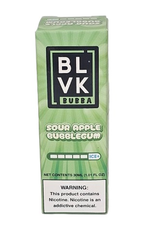 Líquido Juice Nicsalt BLVK Bubba Pod - Sour Apple Bubblegum 50mg - 30ml