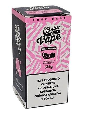 Líquido Juice Born To Vape - Watermelon Bubblegum 3mg - 60ml