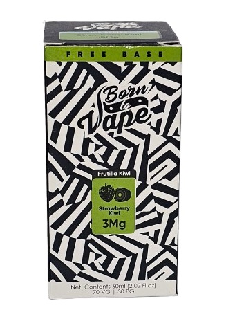 Líquido Juice Born To Vape - Strawberry Kiwi 3mg - 60ml