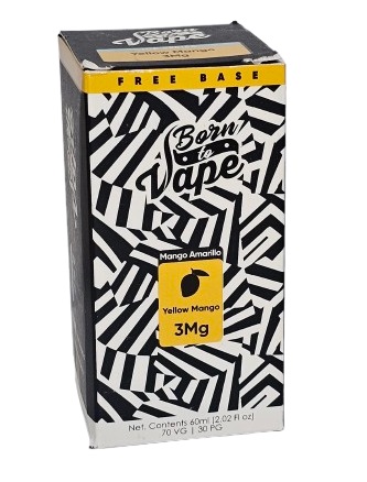 Líquido Juice Born To Vape - Yellow Mango 3mg - 60ml