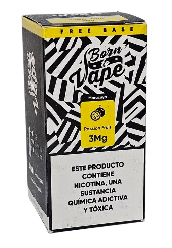 Líquido Juice Born To Vape - Passion Fruit 3mg - 60ml