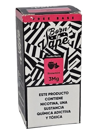 Líquido Juice Born To Vape - Strawmint 3mg - 60ml
