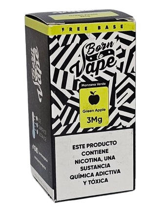 Líquido Juice Born To Vape - Green Apple 3mg - 60ml