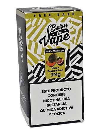 Líquido Juice Born To Vape - Melon Passion Fruit 3mg - 60ml