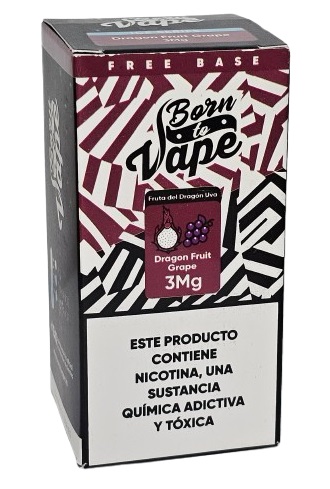 Líquido Juice Born To Vape - Dragonfruit Grape 3mg - 60ml