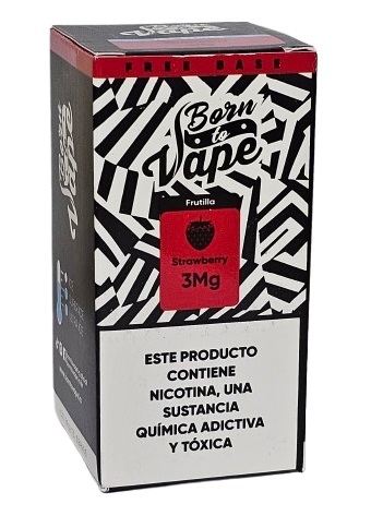 Líquido Juice Born To Vape - Strawberry 3mg - 60ml