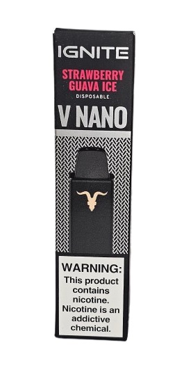 Pod Descartavel Ignite V Nano 1000 puff - Strawberry Guava Ice