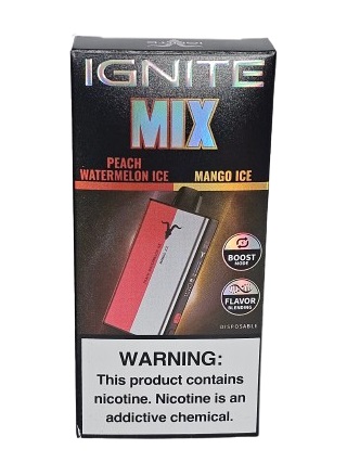 Pod Descartável Ignite Mix - Peach Watermelon Ice + Mango Ice