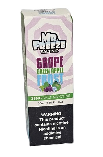Líquido Nicsalt Mr. Freeze Menthol - Grape Green Apple Frost 35mg - 30ml