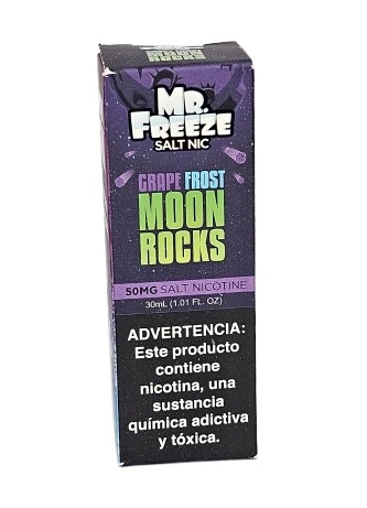 Líquido Nicsalt Mr. Freeze Menthol - Grape Frost Moon Rocks 50mg - 30ml