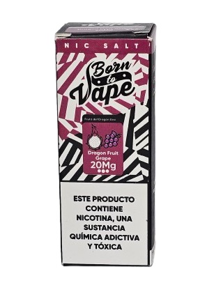 Líquido Juice Nicsalt Born To Vape - Dragon Fruit Grape 50mg - 30ml