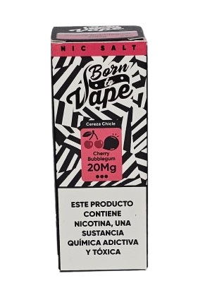 Líquido Juice Nicsalt Born To Vape - Cherry Bubblegum 50mg - 30ml