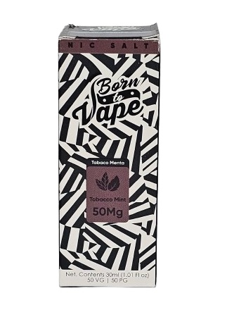 Líquido Juice Nicsalt Born To Vape - Tobacco Mint 50mg - 30ml