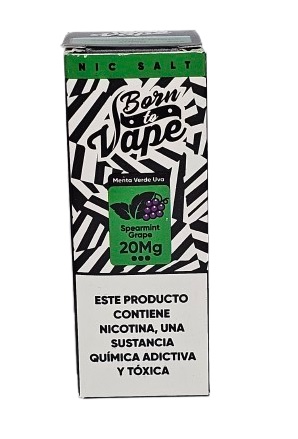 Líquido Juice Nicsalt Born To Vape - Spearmint Grape 50mg - 30ml