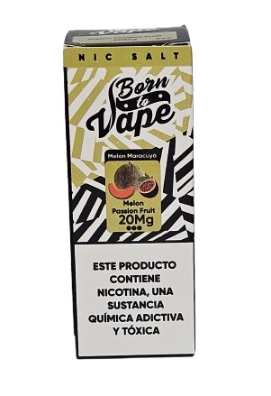 Líquido Juice Nicsalt Born To Vape - Melon Passion Fruit 50mg - 30ml
