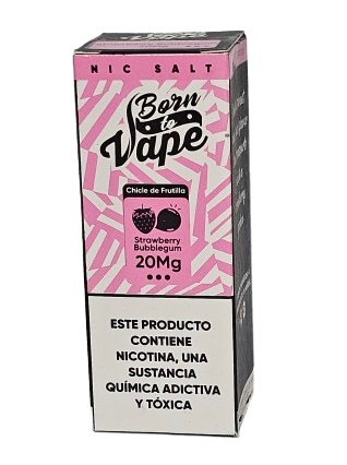 Líquido Juice Nicsalt Born To Vape - Strawberry Bubblegum 50mg - 30ml