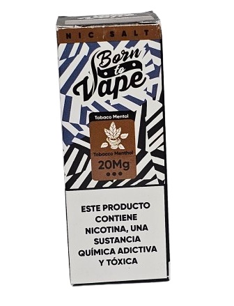 Líquido Juice Nicsalt Born To Vape - Tobacco Menthol 50mg - 30ml