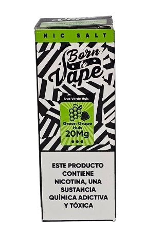 Líquido Juice Nicsalt Born To Vape - Green Grape Huls 50mg - 30ml