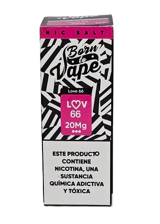 Líquido Juice Nicsalt Born To Vape - Love 66 50mg - 30ml