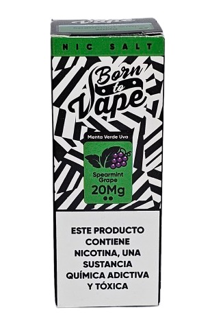 Líquido Juice Nicsalt Born To Vape - Spearmint Grape 35mg - 30ml
