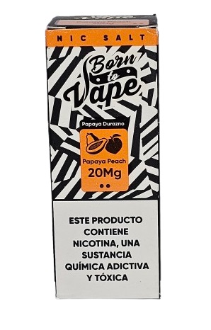Líquido Juice Nicsalt Born To Vape - Papaya Peach 35mg - 30ml