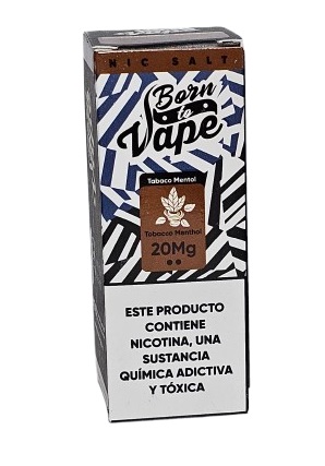 Líquido Juice Nicsalt Born To Vape - Tobacco Menthol 35mg - 30ml